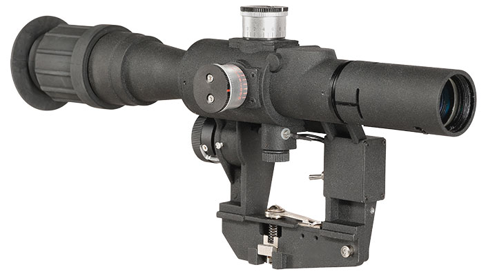 Aim-O PSO-1 4x24 Red-Dot Scope Zielgert mit integrierter SVD-Seitenmontage schwarz AO 5352-BK Bild 1