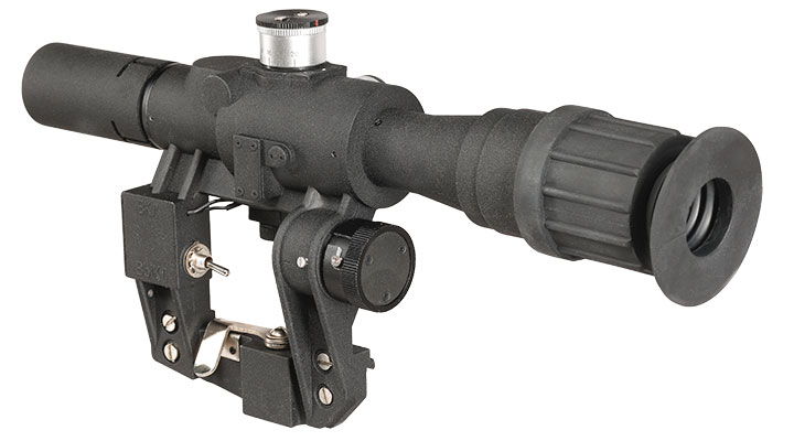 Aim-O PSO-1 4x24 Red-Dot Scope Zielgert mit integrierter SVD-Seitenmontage schwarz AO 5352-BK Bild 5