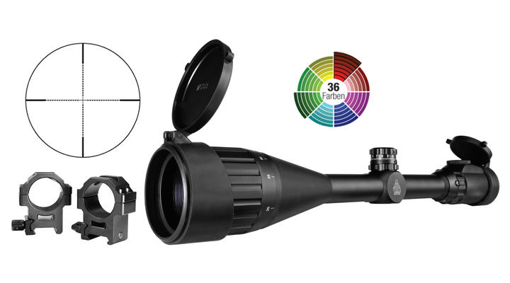 UTG Predator EZ-Tap 6-24x50 Zielfernrohr / beleuchtet / Mil-Dot / 36 Colors