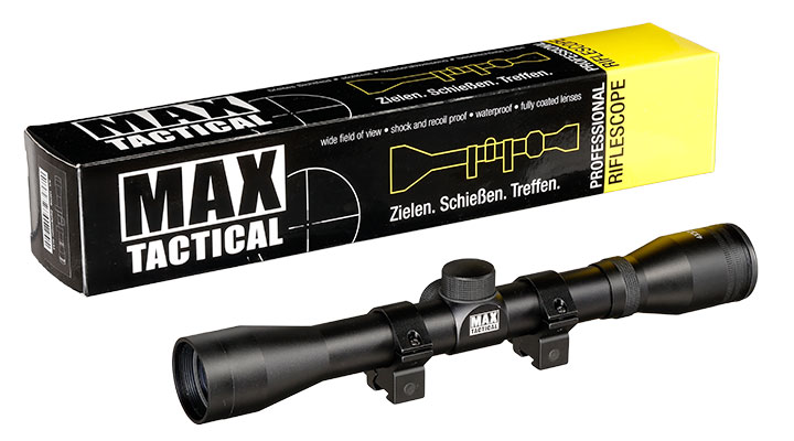 Max Tactical Zielfernrohr 4x32 Mil-Dot inkl. 11 mm Ringe schwarz Bild 11