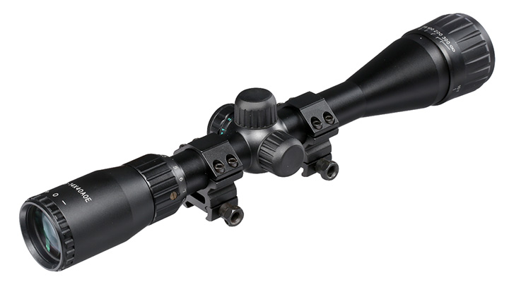 Max Tactical Zielfernrohr 4,5-14x40 AOE beleuchtet inkl. 20 - 22mm Halteringe schwarz Bild 2