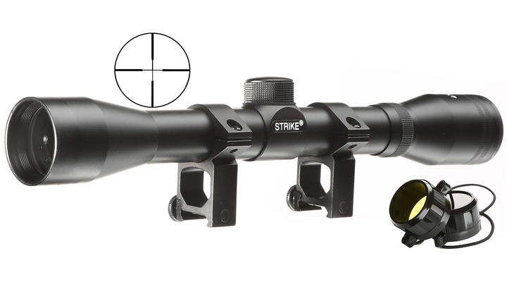 Strike Systems 4x32 Zielfernrohr / Mil-Dot f. 20-22mm Schienen schwarz