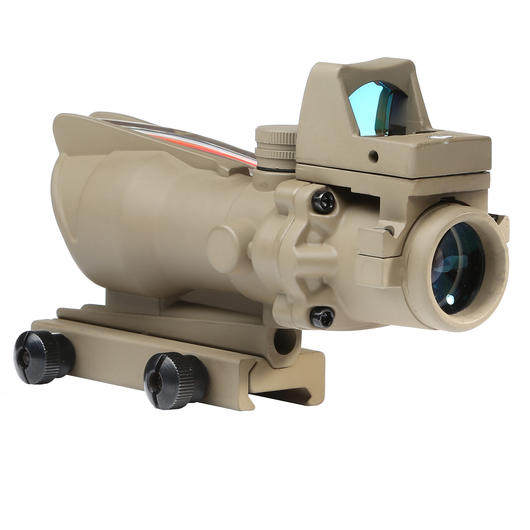 Aim-O TA01 Style Scope 4x32 Fiber bel. m.Micro RedDot Visier tan AO 1003-DE Bild 2