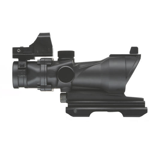 Aim-O TA01 Style Scope 4x32 rot / grn beleuchtet mit Mini Red Dot / QD-Mount schwarz AO 5321-BK Bild 4