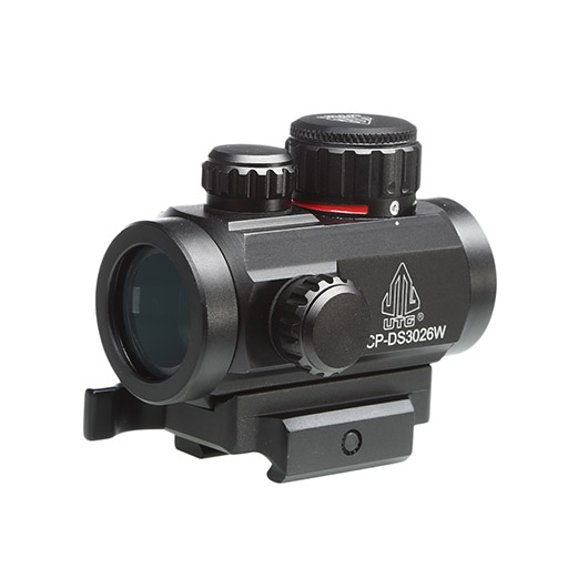 UTG 2.6 CQB Micro ITA Red- / Green-Single-Dot Leuchtpunktzielgert inkl. 20-22mm QD-Halterung schwarz Bild 1