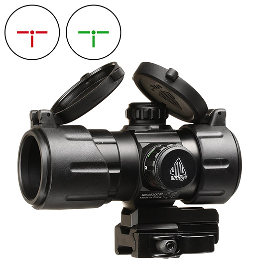 UTG 4.2 ITA Red- / Green-T-Dot CQB Leuchtpunktzielgerät inkl. 20-22mm QD Halterung schwarz