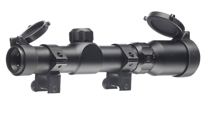 Aim-O 1-4x24 Tactical Zielfernrohr Mil-Dot f. 20-22mm Schienen schwarz AO 3039-BK Bild 1