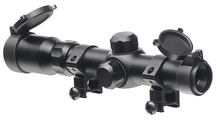 Aim-O 1-4x24 Tactical Zielfernrohr Mil-Dot f. 20-22mm Schienen schwarz AO 3039-BK Bild 2