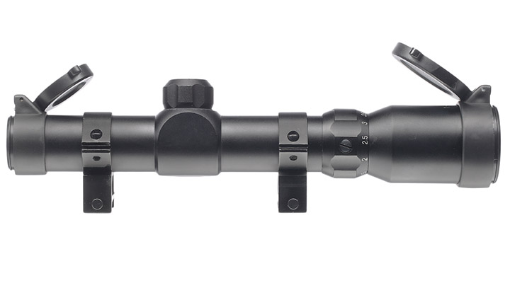 Aim-O 1-4x24 Tactical Zielfernrohr Mil-Dot f. 20-22mm Schienen schwarz AO 3039-BK Bild 4
