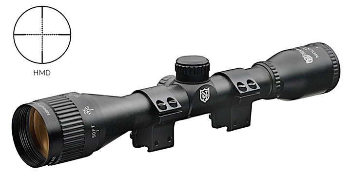 Nikko Stirling Zielfernrohr Mountmaster AO 4x32 Half Mil Dot  beleuchtet fr 11 mm Schiene