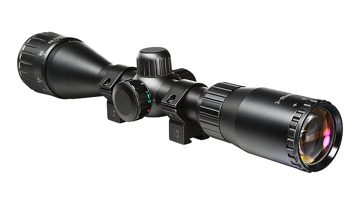 Max Tactical Premium Zielfernrohr 3-9x40 RGB-beleuchtet mit Montageringe fr 11 mm Schiene schwarz Bild 1