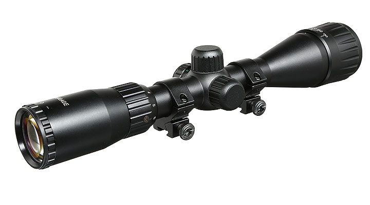 Max Tactical Premium Zielfernrohr 3-9x40 RGB-beleuchtet mit Montageringe fr 11 mm Schiene schwarz Bild 2