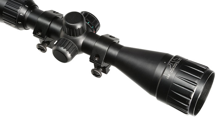 Max Tactical Premium Zielfernrohr 3-9x40 RGB-beleuchtet mit Montageringe fr 11 mm Schiene schwarz Bild 6