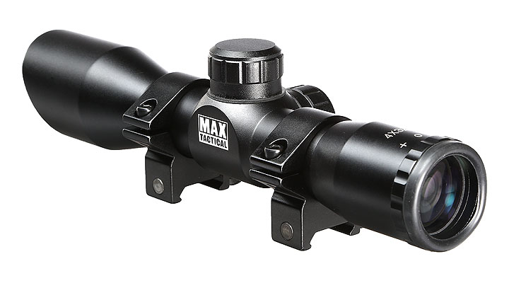 Max Tactical Sunshade Zielfernrohr Compact 4x32C fr 22mm Schiene schwarz Bild 1