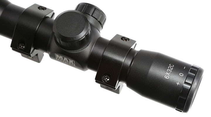 Max Tactical Sunshade Zielfernrohr Compact 6x32C fr 11mm Schiene schwarz Bild 5