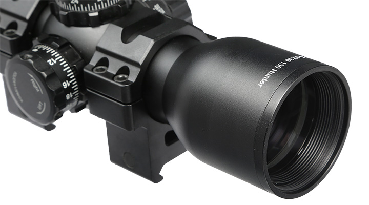 UTG OP3 EZ-Tap 1.5-6x36 Armbrust Zielfernrohr beleuchtet / 130 Hunter / 36 Colors inkl. 20-22mm Ringe schwarz Bild 5