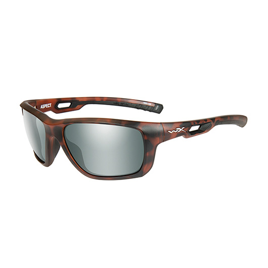 Wiley X Sonnenbrille Aspect matt denim Platinum Flash Polarized rauchgrau