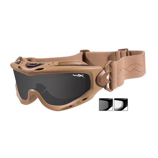 Wiley X Brille Spear Tan inkl. Wechselglas