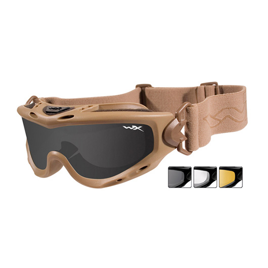 Wiley X Brille Spear tan inkl. 2 Wechselglser