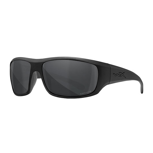 Wiley X Sonnenbrille Omega Captivate matt schwarz Glser polarisiert grau inkl. Brillenetui