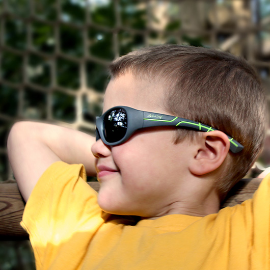 ActiveSol Sonnenbrille Kids @school sports 100% iger UV-Schutz grau/grn Bild 7