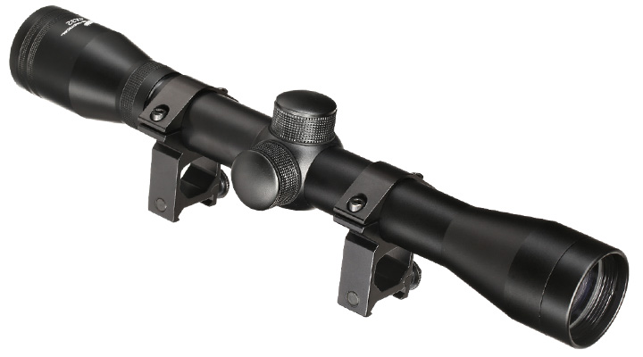 JS-Tactical 4x32mm Standard Zielfernrohr inkl. 20 - 22mm Halteringe schwarz Bild 6