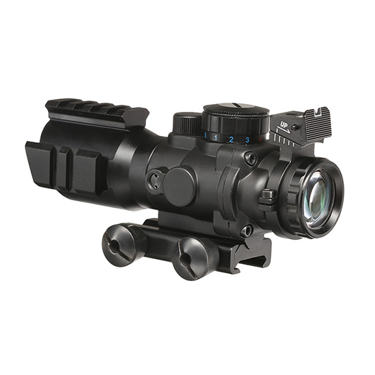 Nuprol NPCog Tactical Scope 4x32 Red- / Green- / Blue-Dot inkl. 20-22mm Halterung schwarz Bild 3