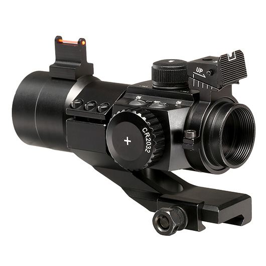 Nuprol HD30D Type Red- / Green-Dot Killflash Zielgert mit 20 - 22mm L-Shaped Mount Halterung schwarz Bild 2