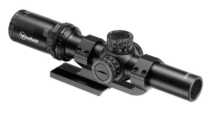 Firefield RapidStrike 1-6x24 Circle-Dot Zielfernrohr beleuchtet inkl. 20-22mm Cantilever Mount schwarz Bild 1