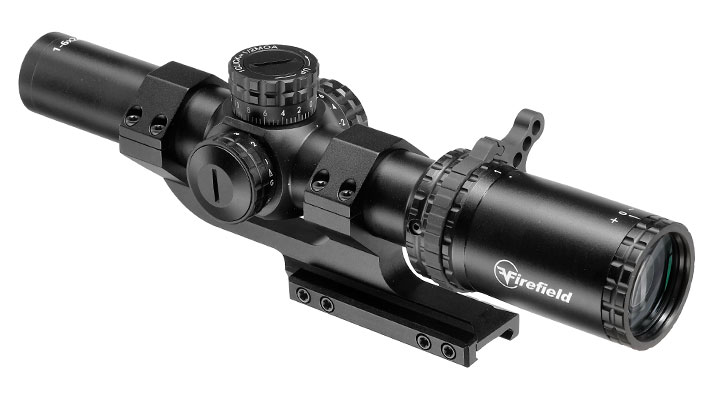 Firefield RapidStrike 1-6x24 Circle-Dot Zielfernrohr beleuchtet inkl. 20-22mm Cantilever Mount schwarz Bild 3