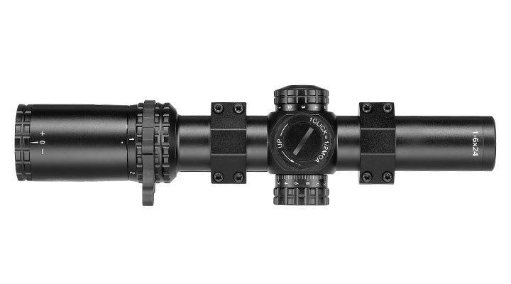 Firefield RapidStrike 1-6x24 Circle-Dot Zielfernrohr beleuchtet inkl. 20-22mm Cantilever Mount schwarz Bild 7