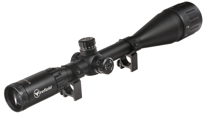 Firefield Tactical 10-40x50AO IR Mil-Dot Zielfernrohr beleuchtet inkl. 20-22mm Ringe schwarz Bild 1