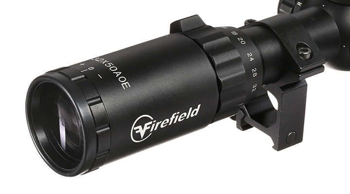 Firefield Tactical 8-32x50AO IR Mil-Dot Zielfernrohr beleuchtet inkl. 20-22mm Ringe schwarz Bild 8
