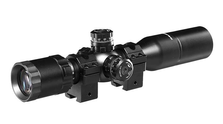 UTG 3-9x32 Bug Buster Zielfernrohr Side AO / Mil-Dot inkl. 11mm Dovetail Ringe schwarz Bild 1