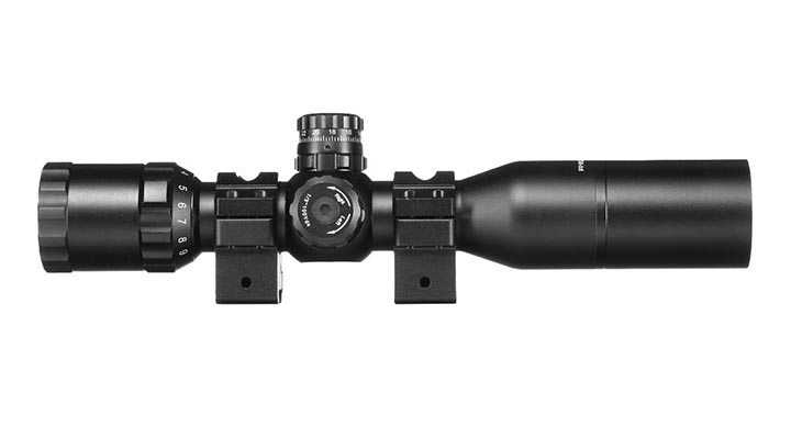 UTG 3-9x32 Bug Buster Zielfernrohr Side AO / Mil-Dot inkl. 11mm Dovetail Ringe schwarz Bild 5