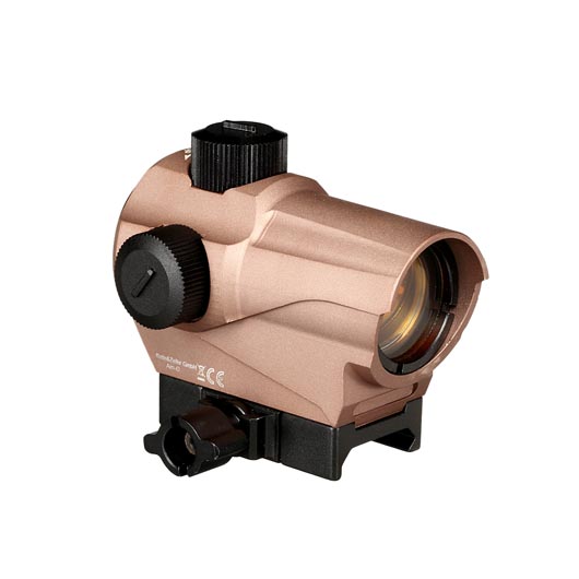 Aim-O SP1 Reflex Type Red Dot m. 20 - 22mm Halterung mit Riser tan AO 6009-DE Bild 2