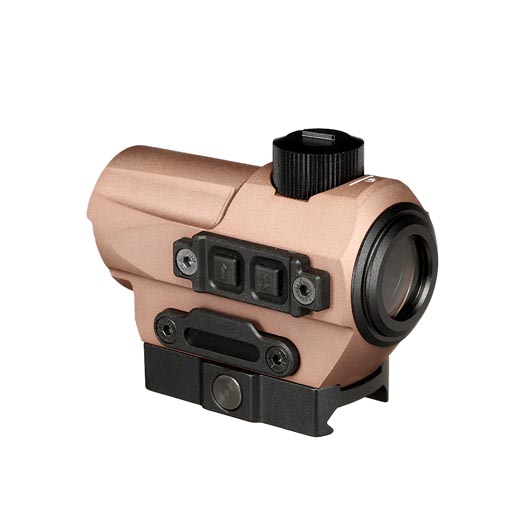 Aim-O SP1 Reflex Type Red Dot m. 20 - 22mm Halterung mit Riser tan AO 6009-DE Bild 3