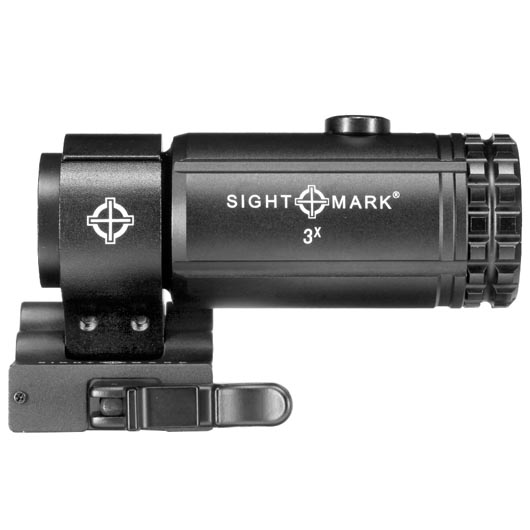 Sightmark T-3 Magnifier mit LQD Flip to Side Mount Halterung f. 20 - 22mm Schienen schwarz Bild 4
