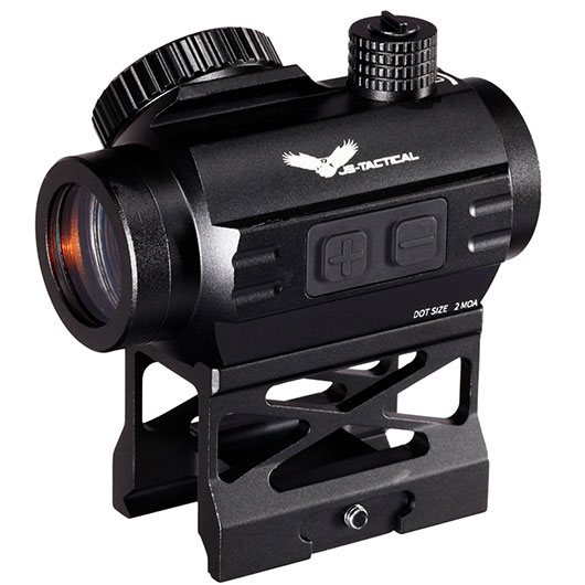 JS-Tactical BD01 2 MOA Red-Dot Sight inkl. 20 - 22 mm Halterung / Scope Riser schwarz Bild 3
