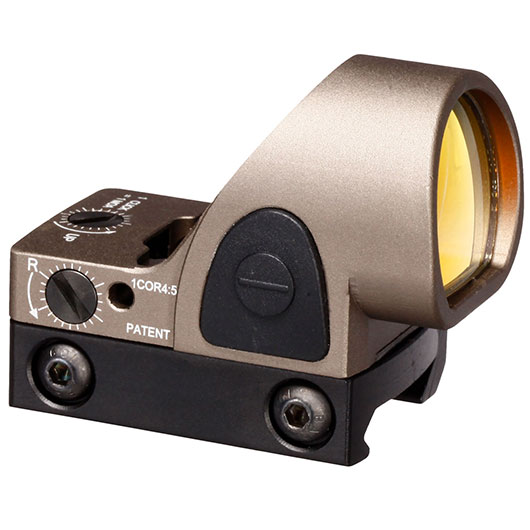 Aim-O SRO-Sight Type Micro Red Dot inkl. 20 - 22 mm + Pistolenhalterung tan AO 6010-DE Bild 2