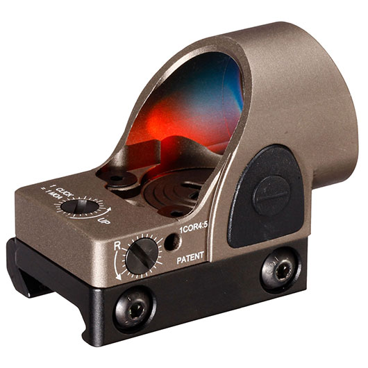 Aim-O SRO-Sight Type Micro Red Dot inkl. 20 - 22 mm + Pistolenhalterung tan AO 6010-DE Bild 3