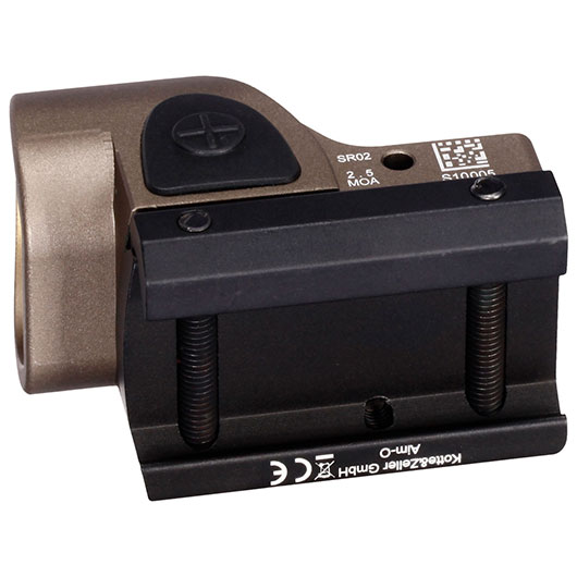Aim-O SRO-Sight Type Micro Red Dot inkl. 20 - 22 mm + Pistolenhalterung tan AO 6010-DE Bild 9