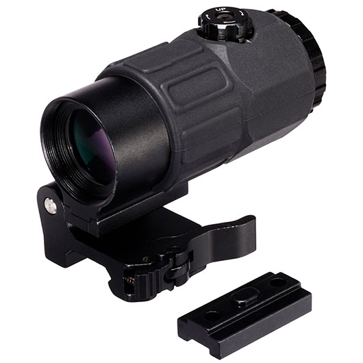 Aim-O G45 Style 5x Magnifier Aluminium mit 20 - 22mm STS Halterung schwarz AO 5388-BK