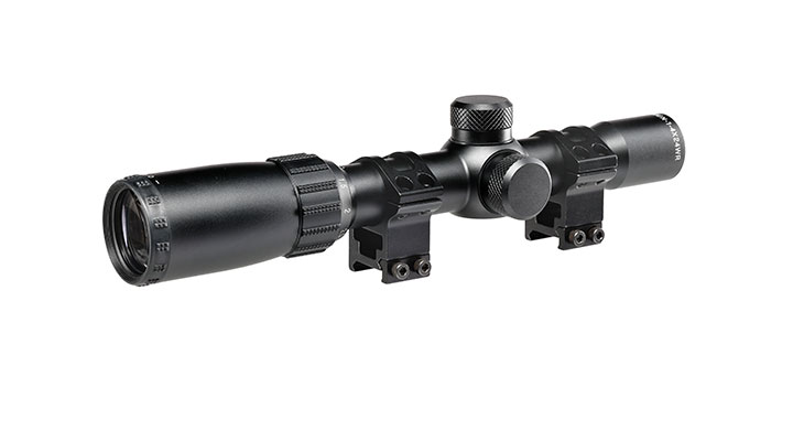 Sig Sauer Zielfernrohr AIR T4 1-4x24 Mil-Dot inkl. Montageringe fr 22 mm Schiene schwarz Bild 2