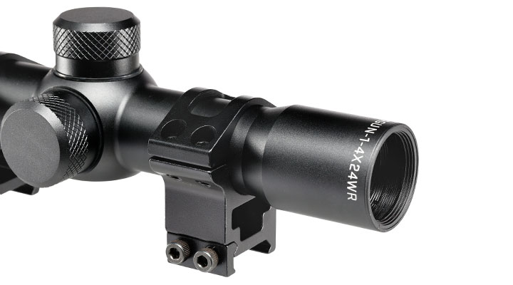 Sig Sauer Zielfernrohr AIR T4 1-4x24 Mil-Dot inkl. Montageringe fr 22 mm Schiene schwarz Bild 6