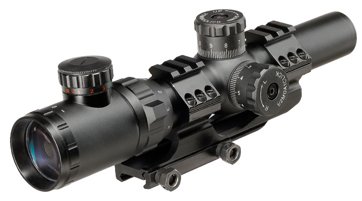 Nuprol Optics ZR10 1,25-5x26IR Circle-Dot Zielfernrohr beleuchtet inkl. 20-22mm Integralmontage schwarz Bild 2
