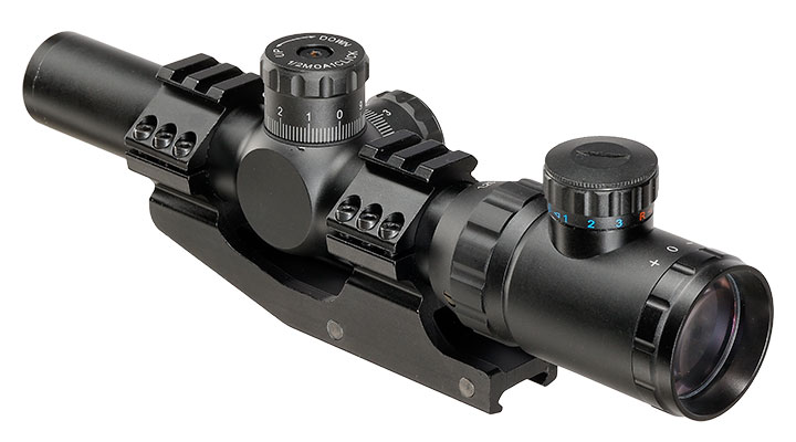 Nuprol Optics ZR10 1,25-5x26IR Circle-Dot Zielfernrohr beleuchtet inkl. 20-22mm Integralmontage schwarz Bild 3