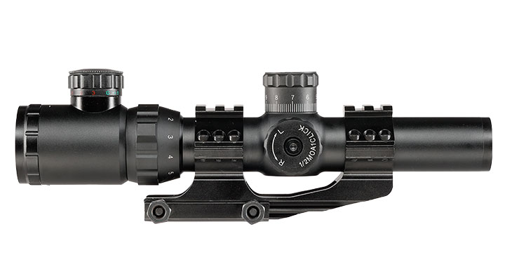Nuprol Optics ZR10 1,25-5x26IR Circle-Dot Zielfernrohr beleuchtet inkl. 20-22mm Integralmontage schwarz Bild 5