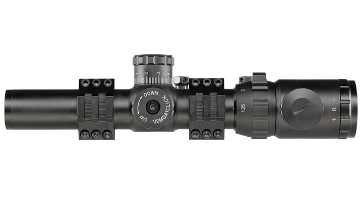 Nuprol Optics ZR10 1,25-5x26IR Circle-Dot Zielfernrohr beleuchtet inkl. 20-22mm Integralmontage schwarz Bild 6