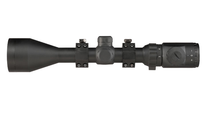 Nuprol Optics 3-9x50IR Mil-Dot Zielfernrohr beleuchtet inkl. 20-22mm / 11mm Ringe schwarz Bild 6